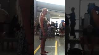 TSA pat down on a woman [upl. by Jennee849]