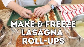 Make amp Freeze Lasagna RollUps [upl. by Willard35]