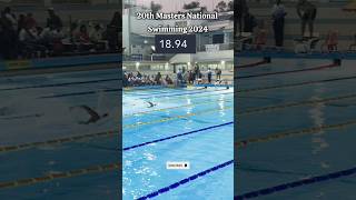 28 Seconds for 50m Swimming at Masters National Games 2024 🏊🏼 swimming sports swimmer [upl. by Morville]