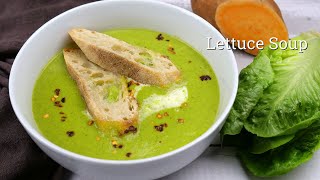 Fresh Creamy Lettuce Soup  Lettuce Soup With Sweet Potato  Vitamix [upl. by Ernesta]