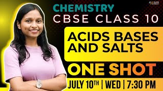 Cbse 10 Chemistry  Acids Bases And Salts  Oneshot  Exam Winner [upl. by Akyssej]