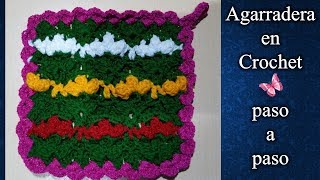 AGARRADERA PARA LA COCINA en crochet PASO A PASO [upl. by Acinorav455]