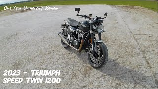 2023 Triumph Speed Twin one year review [upl. by Adaner87]