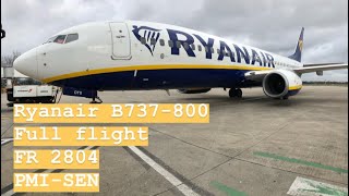 ✈ Ryanair B737  Palma  London Southend  Full Flight ✈ [upl. by Ashatan]