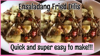 HOW TO MAKE ENSALADANG FRIED DILIS  QUICK AND EASY  JustSimplyClaire [upl. by Adnesor]