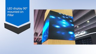 169 90 degree right angle indoor led display applaction [upl. by Essirahs747]