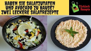 Schwarzer Bohnensalat mit Avocado Dressing  Karotten Salat mit Joghurt [upl. by Norihs]