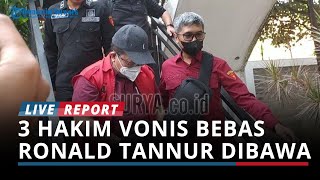 BREAKING NEWS 3 Hakim Vonis Bebas Ronald Tannur Dibawa ke Jakarta Ini Reaksi Mangapul saat Ditanya [upl. by Alwitt]