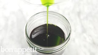 How to Make Herb Oil  Bon Appetit [upl. by Bass314]