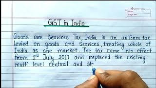 Essay on GST in India in English [upl. by Anohs]