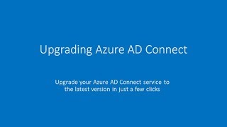 Upgrade AADConnect to the latest version [upl. by Myrwyn]