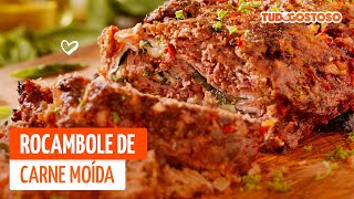 Rocambole de carne moída  Tudo Gostoso [upl. by Enirroc]