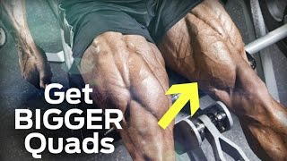 Get BIGGER Quads in 3 Moves Quad Workout for MASS [upl. by Nedak]