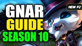 HOW TO PLAY GNAR SEASON 10  Best Build Runes Playstyle  S10 Gnar Gameplay Guide [upl. by Imailiv]