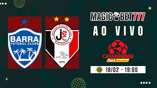 JOGO COMPLETO BARRA X JOINVILLE  9ª RODADA  CATARINENSE 2024 [upl. by Nahtanoj]