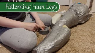 Digitigrade Fursuit  Faun Leg Patterning Tutorial [upl. by Ardnuahsal]