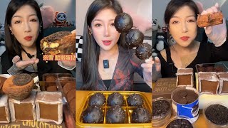 ASMR Dessert Mukbang Eating Chocolate Cake  Mukbang Eating Show💗🍰🧁 [upl. by Munn]