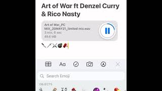 JASIAH  quotART OF WARquot FT DENZEL CURRY amp RICO NASTY SNIPPET [upl. by Zeugirdor]