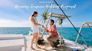 Boracay Surprise Wedding Proposal  Boracay Yacht Cruise [upl. by Notsa852]