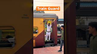 Train Manager on Duty on Passenger Train 🚂👮‍♂️ shortvideo shorts trainmanager [upl. by Mathew]