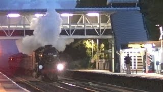 Black 5 Blasts through West Byfleet at Night [upl. by Robi219]