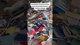 Hundreds of books were discarded from the new college of Florida nbcnews florida [upl. by Caroline291]