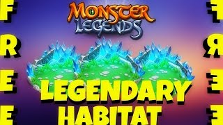 Monster Legends  Get a FREE Legendary Habitat  Only During Team Races Event [upl. by Gipsy]