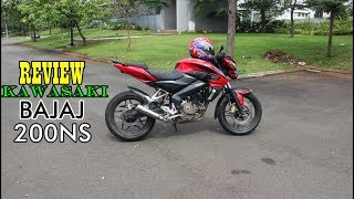 MotoVlog 47  satu motor pakai 3 busi   Review amp test ride Kawasaki Bajaj 200NS [upl. by Lise494]