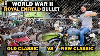 Old Royal Enfield Vintage Bullet Collection in Northeast  Old vs New Royal Enfield  2nd World War [upl. by Yrrot]