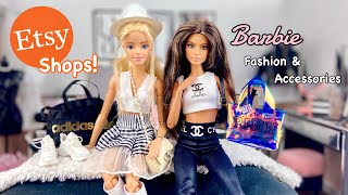 Barbie Etsy Shop Reviews Realistic Doll Clothes Accessories amp More  Barbie Doll Etsy Haul [upl. by Amikehs]