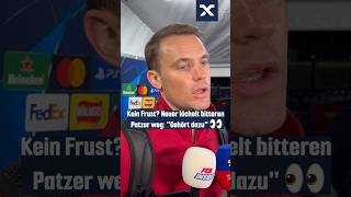 Neuer über seinen Patzer 👀 fcbayern shorts [upl. by Einiffit]