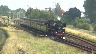 Dampflok 41 11852 mit planmäßigen Regionalzügen Eisenach  Meiningen Teil II [upl. by Millur]