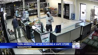 Teen accused of pepper spraying store clerk during robbery in Noxapater [upl. by Aninahs]