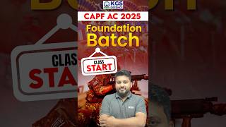 CAPF AC 2025 Foundation Batch capf capfac2025 foundationbatch defence defenceexam kgsdefence [upl. by Paget165]