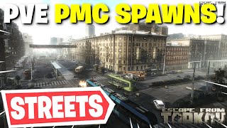 Escape From Tarkov PVE  All PMC Spawn Locations On Streets Of Tarkov [upl. by Anirtek732]