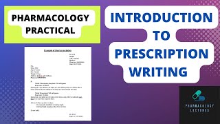 introduction to prescription writing pharmacology practical MBBS pharmacology [upl. by Myo]