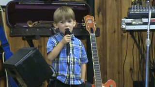 4 Year Old Nathan Sings quotPuff of Dustquot [upl. by Atteragram]