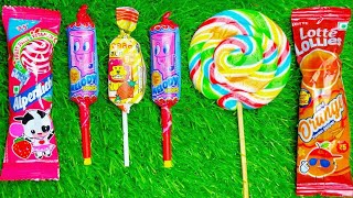 Satisfying video Asmr lollipops candy and chocolate gummy candy unboxing video Asmr [upl. by Seidel]