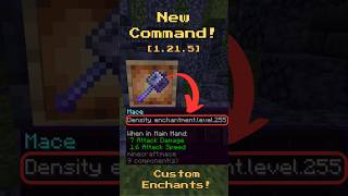 New CUSTOM ENCHANTS Command minecraft commandblock commandbox [upl. by Reivad]