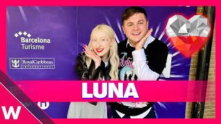 🇵🇱 Luna quotThe Towerquot  Barcelona Eurovision Party 2024 interview  Poland [upl. by Mloc635]