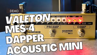 Valeton MES4 Dapper Acoustic Mini pedal demo [upl. by Adis]