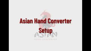 How to Setup Asian Hand Converter with Holdem Manager 3 [upl. by Fanestil]