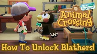 How to Unlock Blathers in Animal Crossing New Horizons [upl. by Kimberlyn]