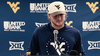 WVU Football  Sept 14 Garrett Greene Pitt Post Game [upl. by Eahsat]