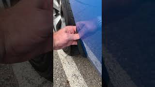 7 second Challenger mud flap removal 1fastguard dodgechallenger superfast diy quick mods usa [upl. by Ellerahs]