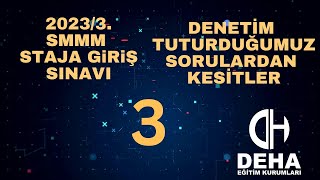 Dönem Smmm Sgs Staja Giriş Sınavı tuturduğumuz Sorulardan Kesitlersgs smmmstajbaşlatmasınavı [upl. by Jermayne]