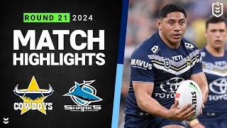 NRL 2024  Cowboys v Sharks  Match Highlights [upl. by Gagliano]