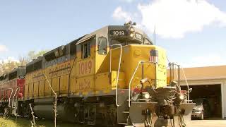 exUP GP382 local switching on Illinois Railway in Naplate ILL [upl. by Hpeseoj]