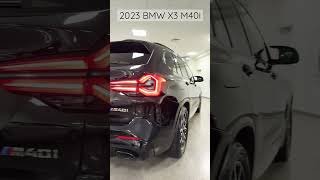 2023 BMW X3 M40i  Black Sapphire on Black leather with 50th anniversary M badges [upl. by Kroll475]