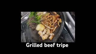 Gopchang grilled beef tripe  grilled beef intestines seoultrip seoultravel seoulfood shorts [upl. by Anawyt]